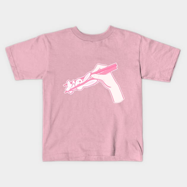 bunny chopsticks Kids T-Shirt by nekomachines